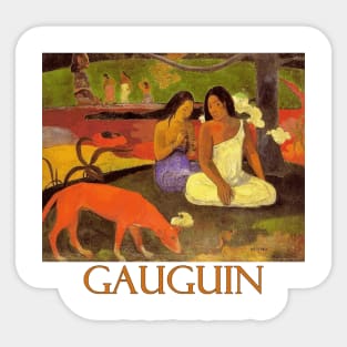 Arearea by Paul Gauguin Sticker